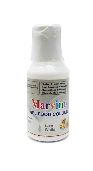 Marvino Edible Concentrated Gel Icing Food Colors (Super White)