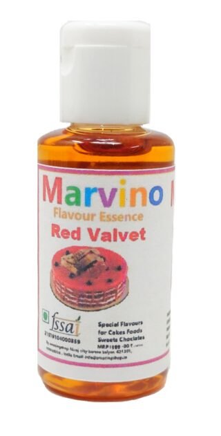 Marvino Red Valvet Flavour Essence Extracts For Cakes Whip-Creams Sweets Chocolates And Icecreams