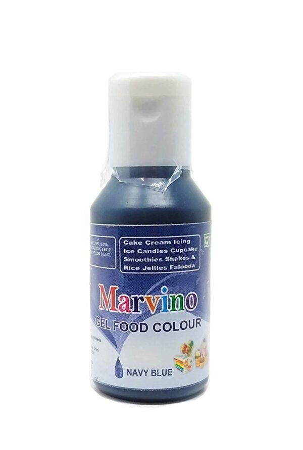 Marvino Edible Concentrated Gel Icing Food Colors (Navy Blue)