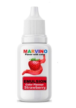 Marvino Emulsion Flavored Color for cakes icecreams pastries whipcreams Jellies Candies ( Strawberry flavor color)