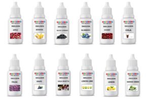 Marvino Emulsion Assorted 20ml Flavored Color for Cakes ice Creams Pastries (Pack of 12)