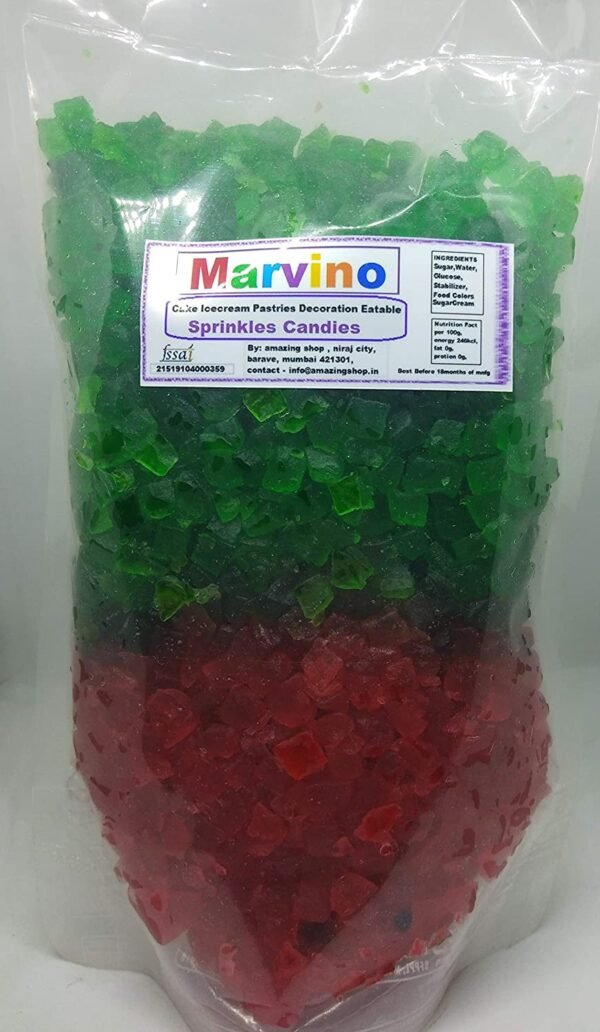 Marvino Special Cake Decoration Edible Sprinkles Candies (Tutti-Frutti)
