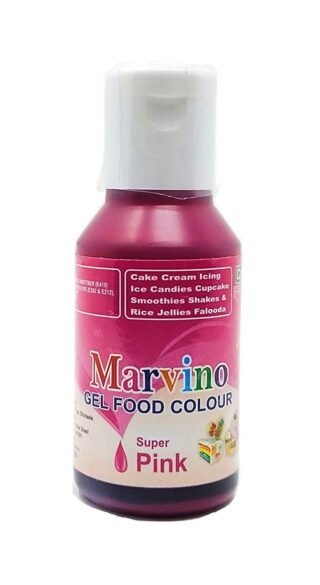 Marvino Edible Concentrated Gel Icing Food Colors (Super Pink)