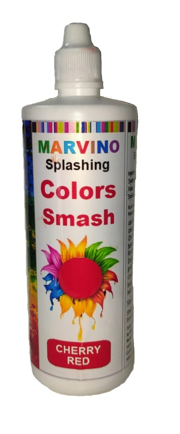 Marvino Splashing Smash Color for Cakes, Whip Cream (Cherry Red)
