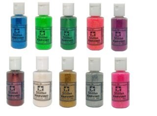 Marvino Edible Glitter for Cakes, Ice Cream, Whipcream, Pastries, Makeup, Art and Craft (Pack Of 10)