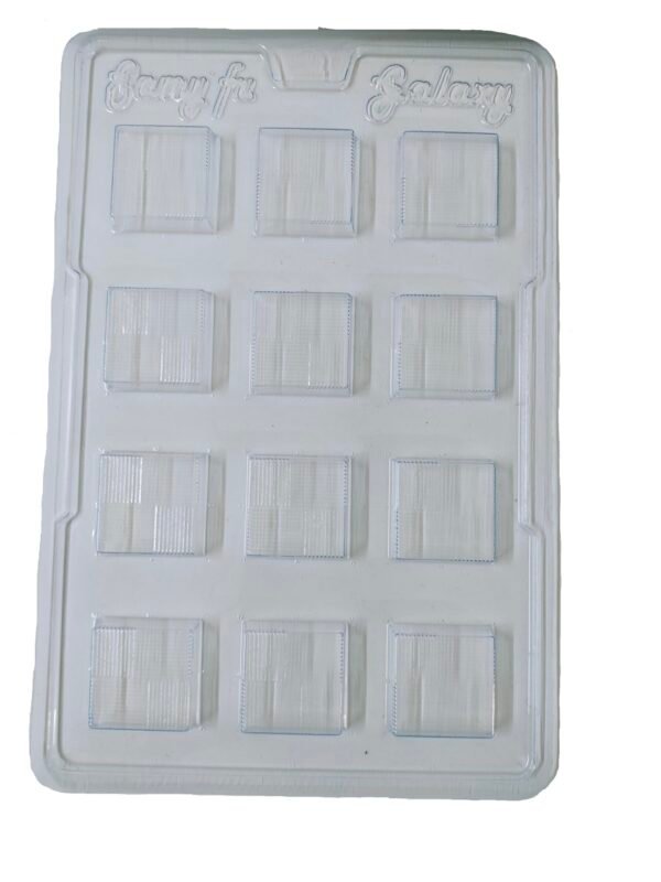 Marvino Chocolate Plastic mould design 4 (Square)