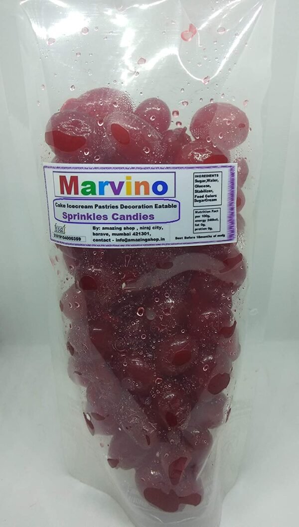 Marvino Special Cake Decoration Edible Sprinkles Candies (Cherry)