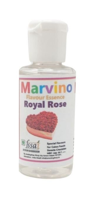 Marvino Royal Rose Flavour Essence Extracts For Cakes Whip-Creams Sweets Chocolates And Icecreams