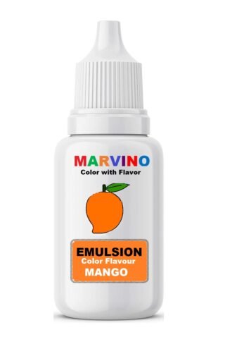 Marvino Emulsion Flavored Color for cakes icecreams pastries whipcreams Jellies Candies ( Mango flavor color)