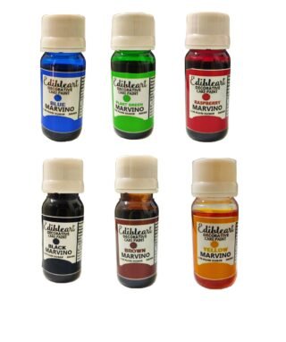 Marvino Edible Color for Art, Food and Craft Pack of 6