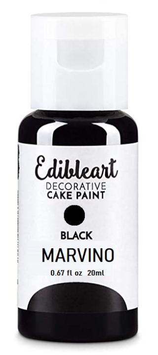 Marvino Edible Decorative Colors Gel Color Black