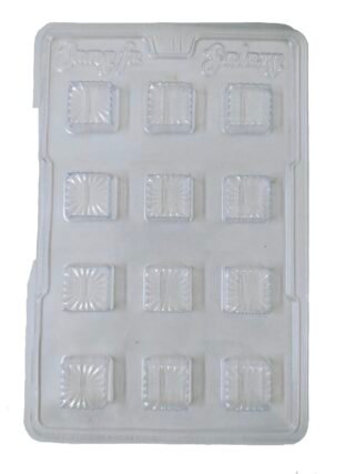 Marvino Plastic Chocolate Mould Design 3 (Square)