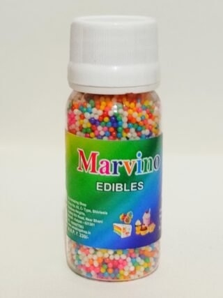 Marvino Edible Colorful Rainbow Balls For Cake Pastry Ice Cream Sweets Decoration Bottle Pack