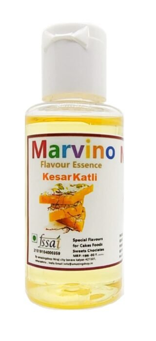 Marvino Kesar katali Food Flavours Essence for Cakes Whipcream Fondant Sweets Ice-Creams Chocolates Flavoring Syrup