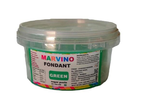 MARVINO GREEN FONDANT 200 GM