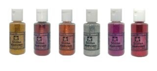 Marvino Edible Glitter for Cakes, Ice Cream, Whipcream, Pastries, Makeup, Art and Craft Pack of 6