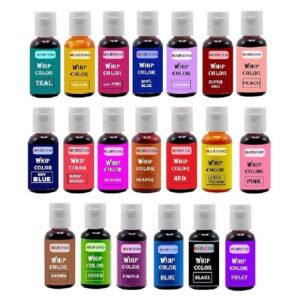 Marvino Whip Colors edible Food Colours (Set Of 20)