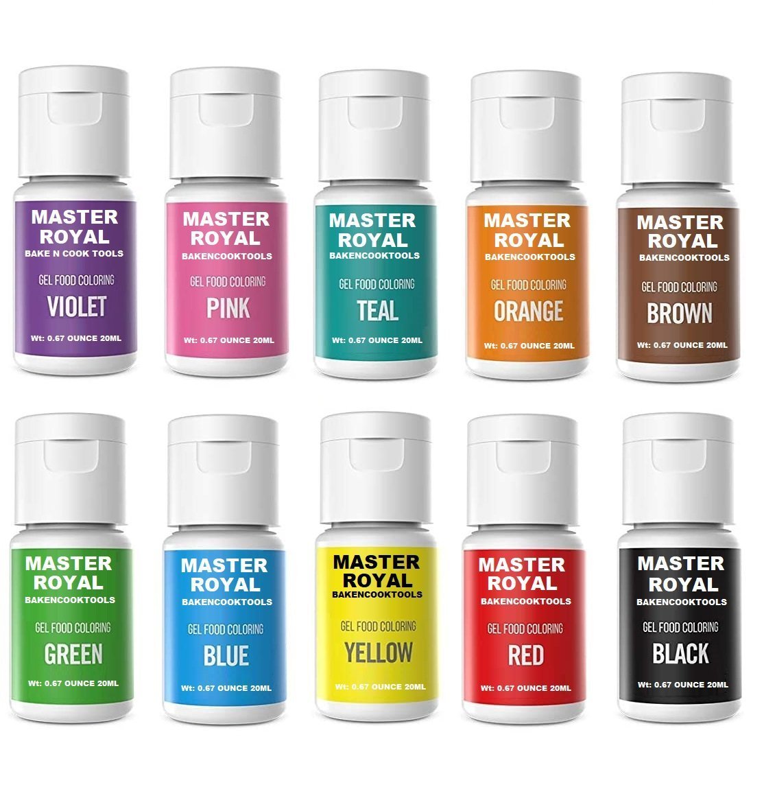 MASTER ROYAL BACKNCOOK TOOLS Concentrated Gel Food Color (10 ) - Image 4