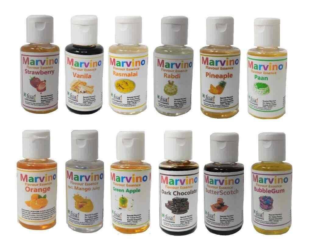 Marvino 12 Best Food Flavours Essence set