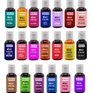 Marvino Whip Colors edible Food Colours (Set Of 20)