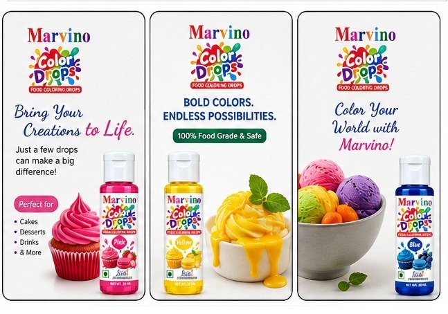 Marvino Color Drops set Of 10 (Food Colors) - Image 5