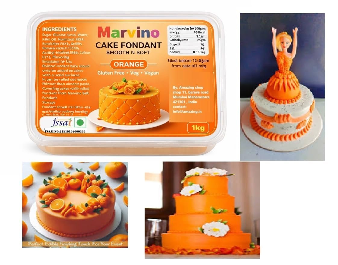 Marvino Cake Fondant Premium 1kg - Image 8