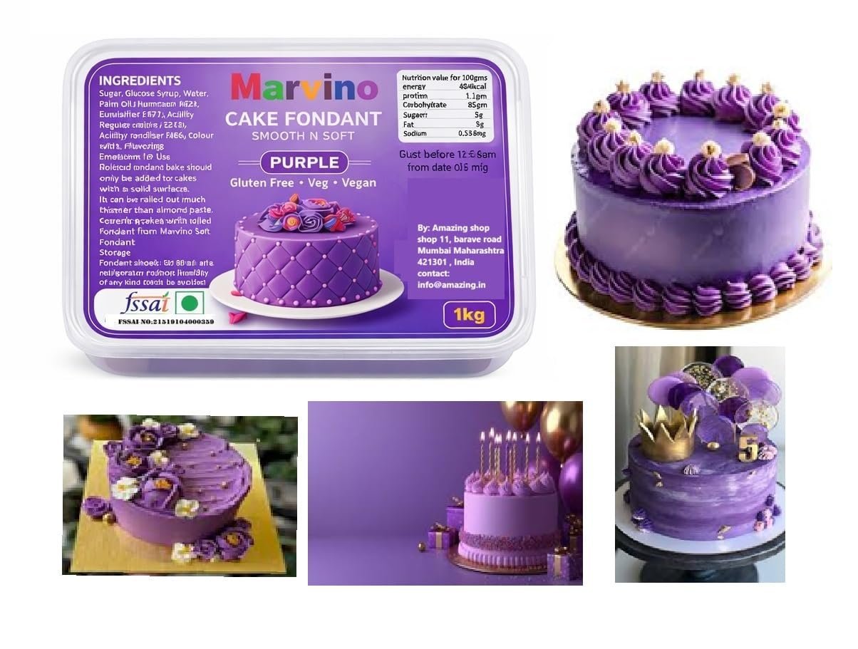 Marvino Cake Fondant Premium 1kg - Image 10
