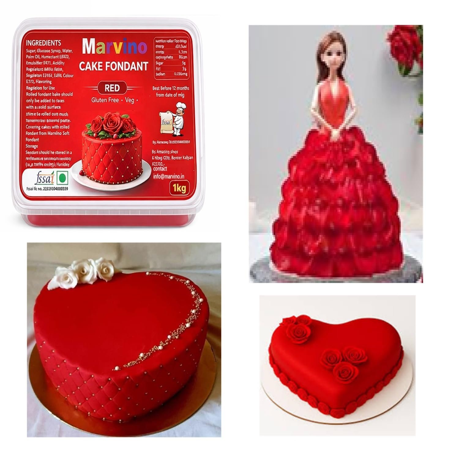 Marvino Cake Fondant Premium 1kg - Image 6